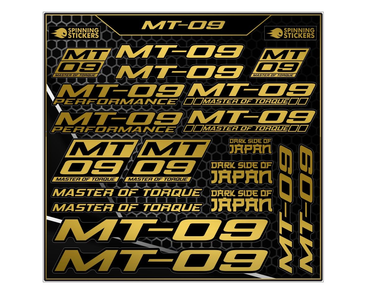 Kit adesivi Yamaha MT 09 - SpinningStickers