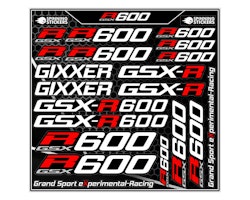 Stickerset Suzuki GSXR 600