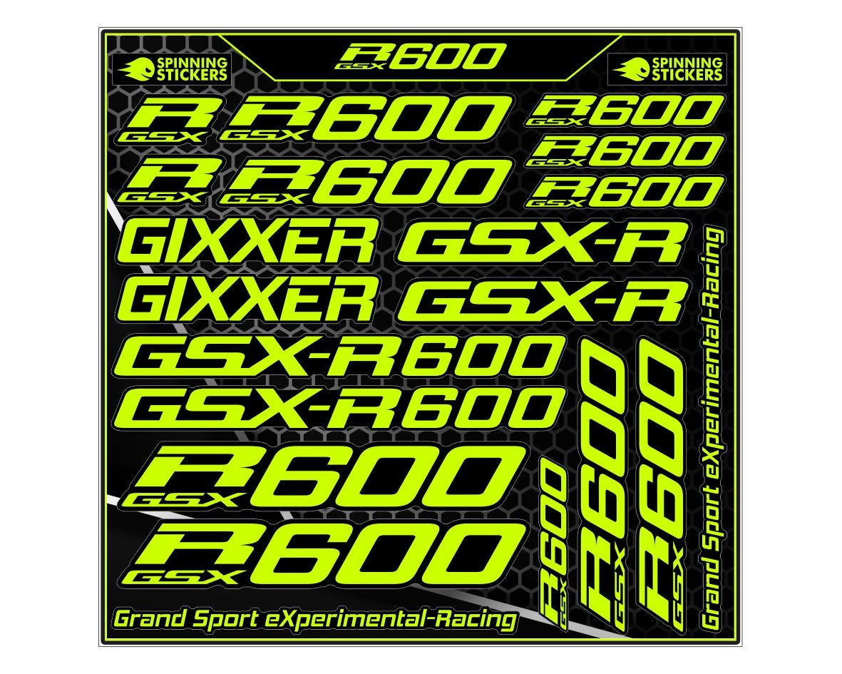 Stickerset Suzuki GSXR 600