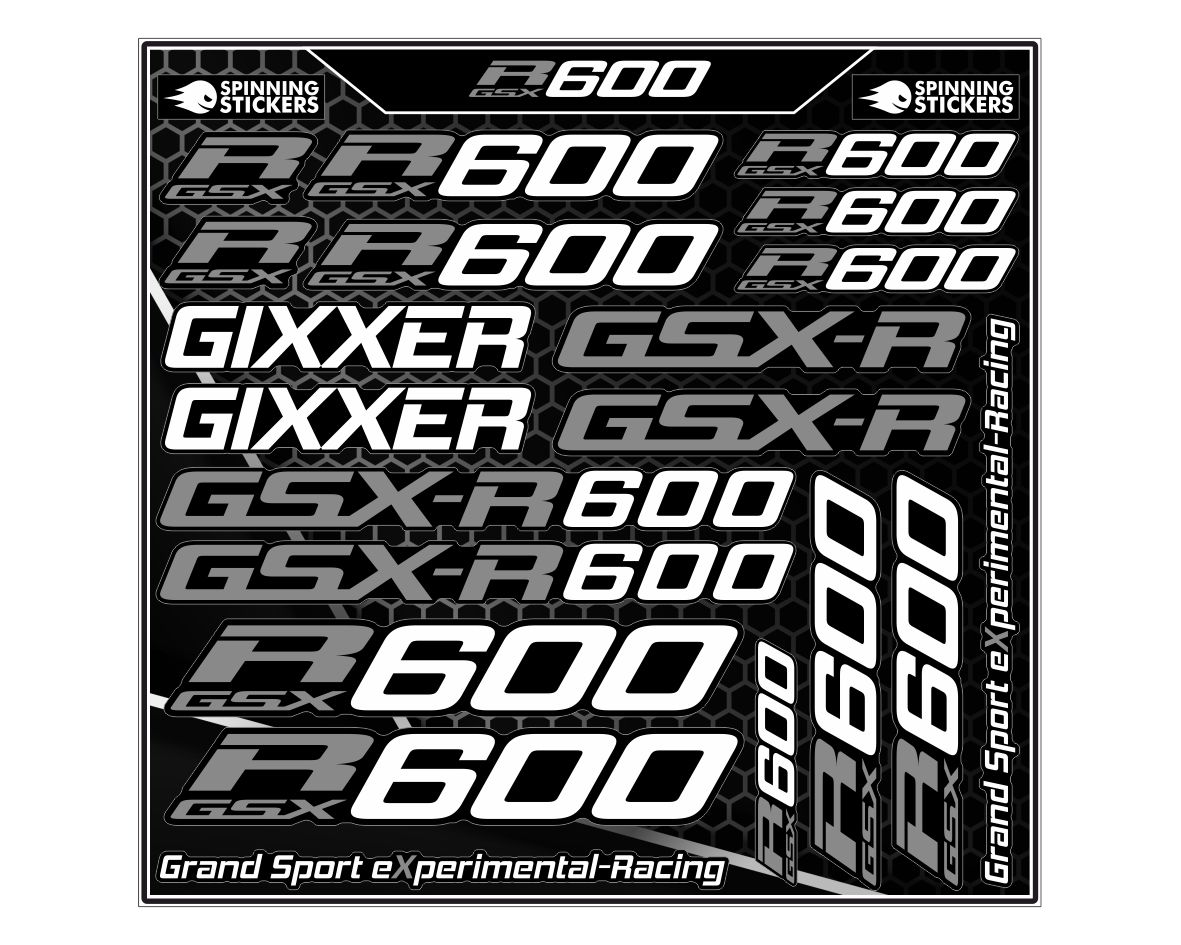 Suzuki GSXR 600 sticker kit