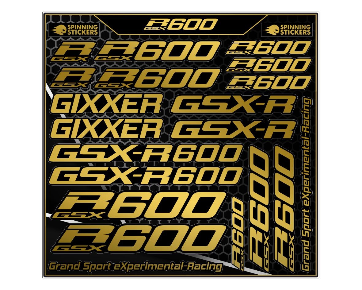 Suzuki GSXR 600 sticker kit