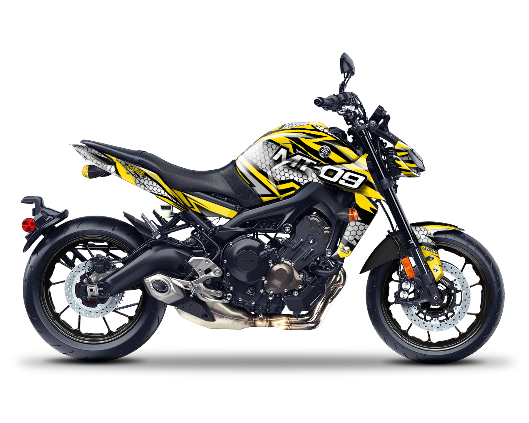 Yamaha MT 09 Graphics Kit - "Hexagon" 2014-2020