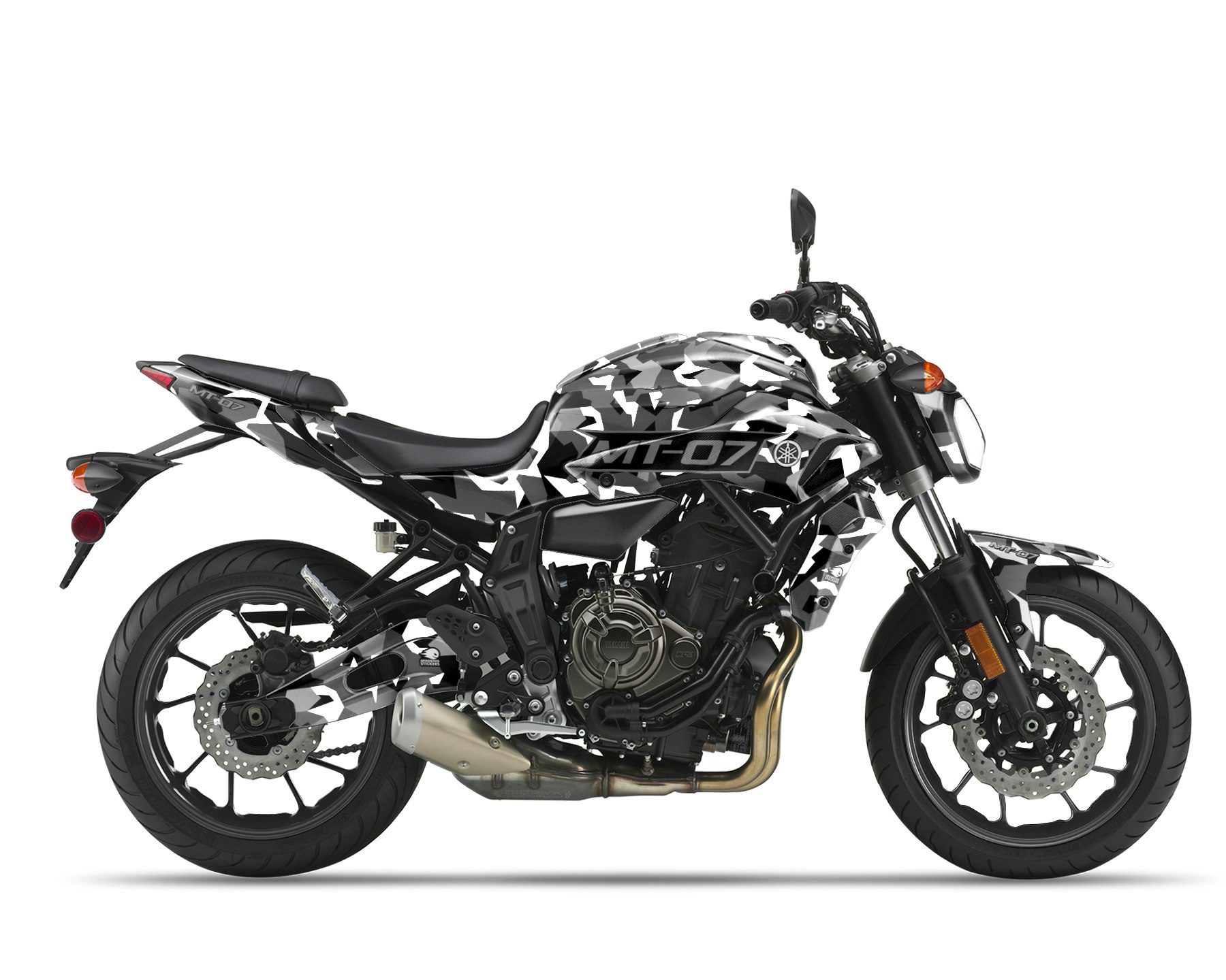 Yamaha MT 07 Graphics Kit - "CAMO" 2014-2020 - SpinningStickers | The Best  Motorcycle Rim Stickers