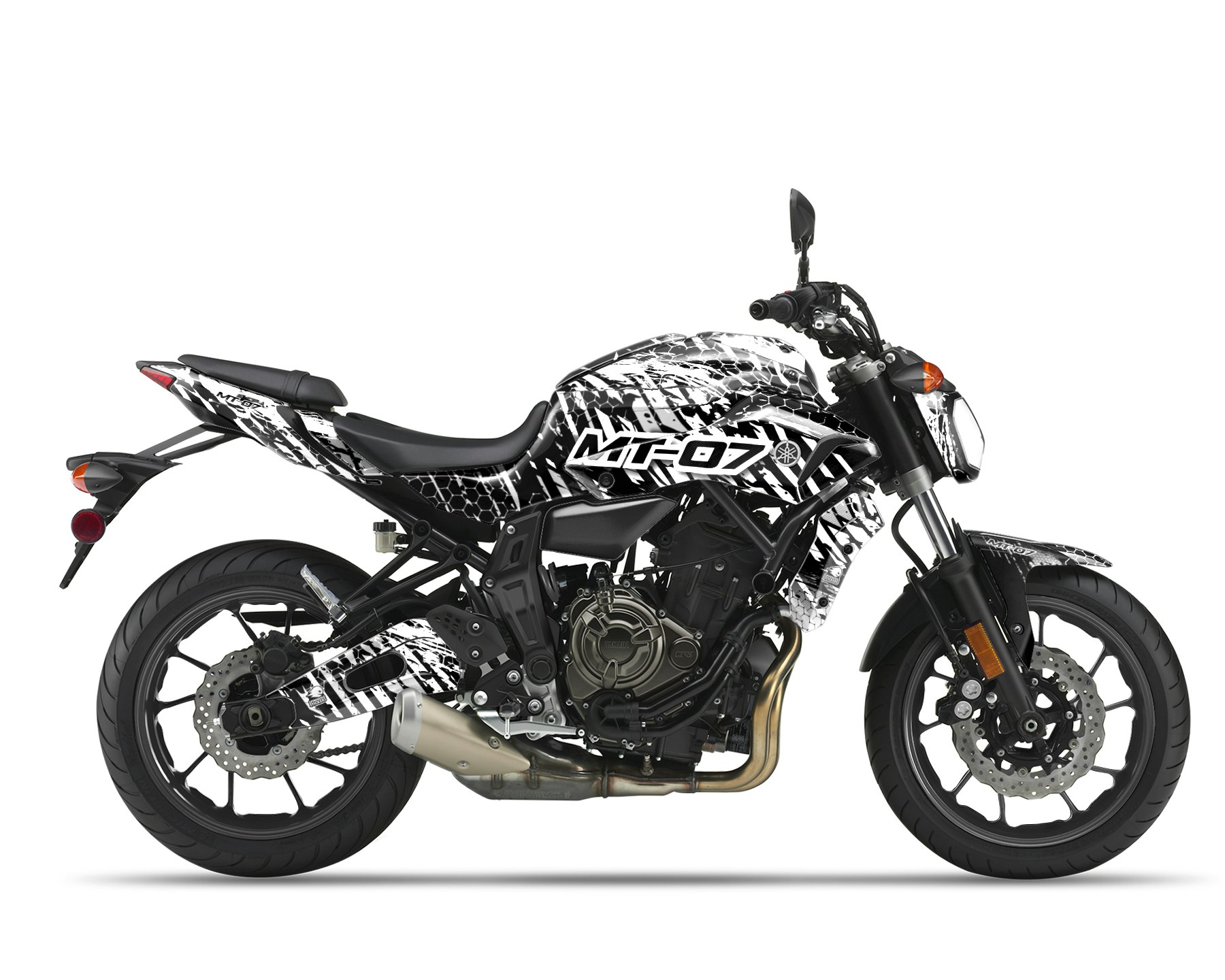 Yamaha MT 07 Grafikkit - Riot 2014-2023 - SpinningStickers