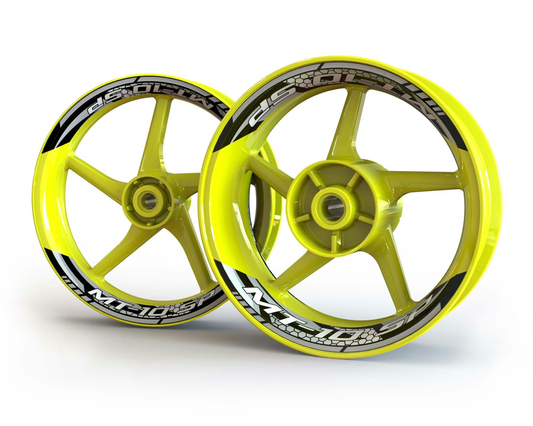 Adhesivos para ruedas Yamaha MT-10 SP - Diseño de dos piezas