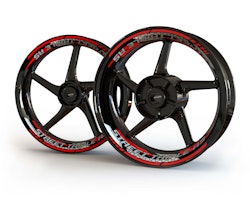 Adhesivos para ruedas Triumph Street Triple RS - Diseño de dos piezas