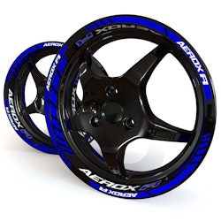 Yamaha Aerox R Wheel Stickers - Plus Design