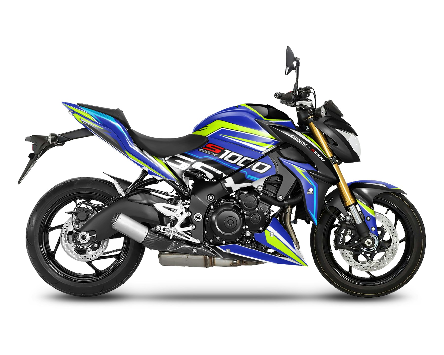 Suzuki GSXS 1000 Graphics Kit - "Razor" 2015-2020 - SpinningStickers | #1  Motorcycle & Powersport Graphics