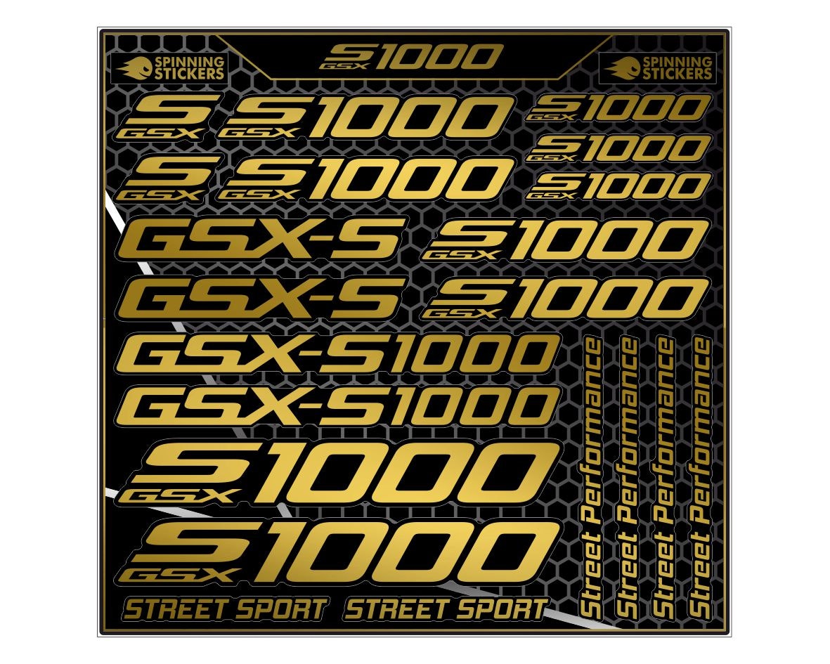 Suzuki GSXS 1000 Aufklebersatz - SpinningStickers
