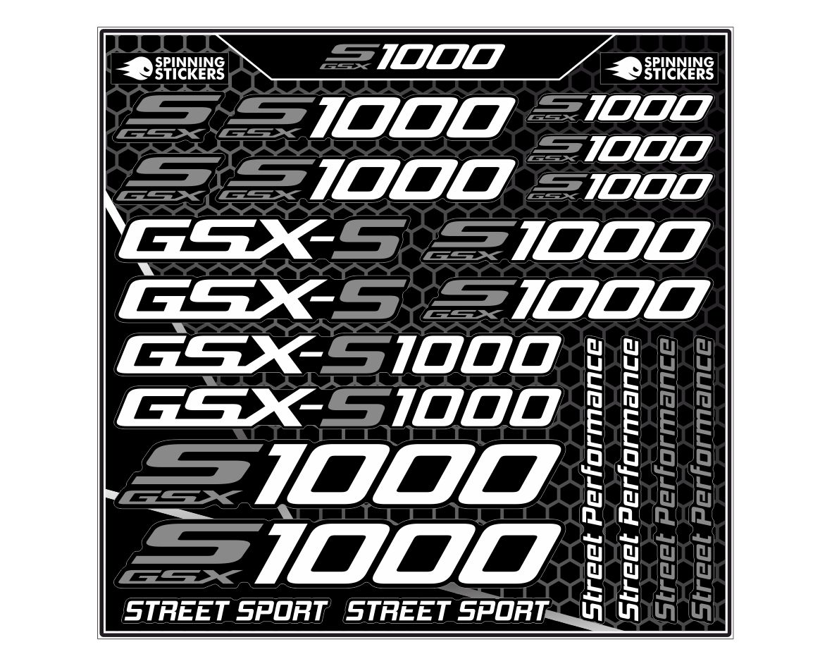 Suzuki GSXS 1000 sticker kit