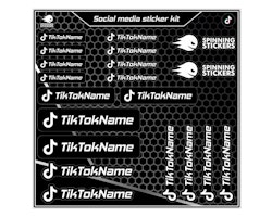 Kit de pegatinas de redes sociales de TikTok