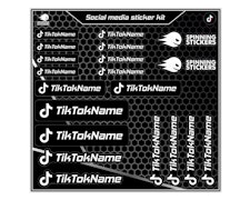 Kit d'autocollants pour réseaux sociaux TikTok