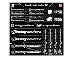 Kit d'autocollants Instagram