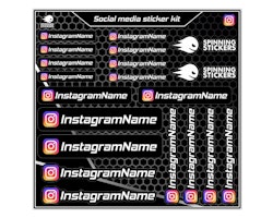Kit d'autocollants Instagram