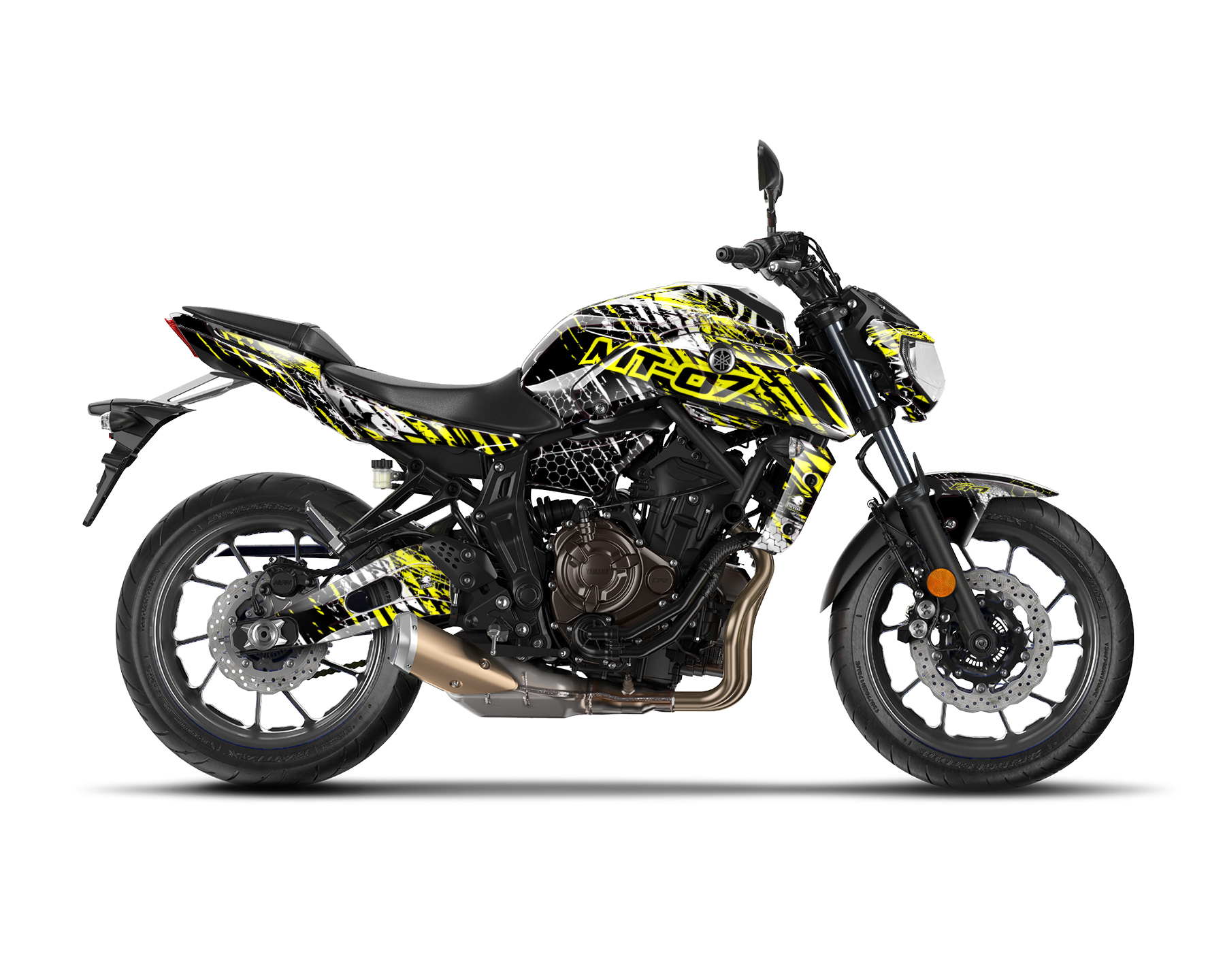 Yamaha MT 07 Graphics Kit - "Riot" 2014-2023