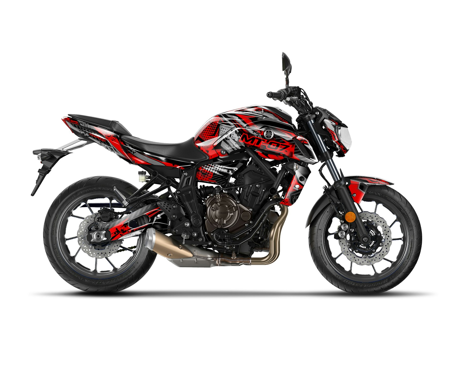 Kit de gráficos Yamaha MT 07 - "Wrath" 2014-2023 - SpinningStickers | Las  mejores pegatinas para llantas de moto