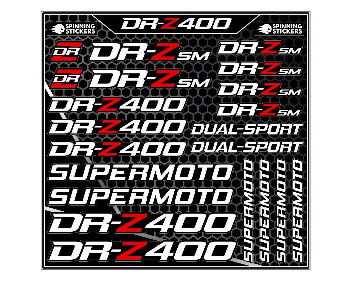 Suzuki DRZ 400 sticker kit - SpinningStickers
