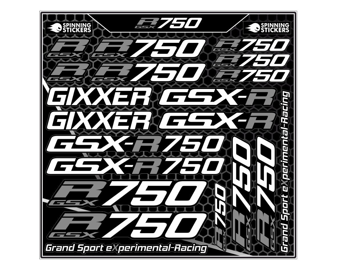 Suzuki GSXR 750 stickerset