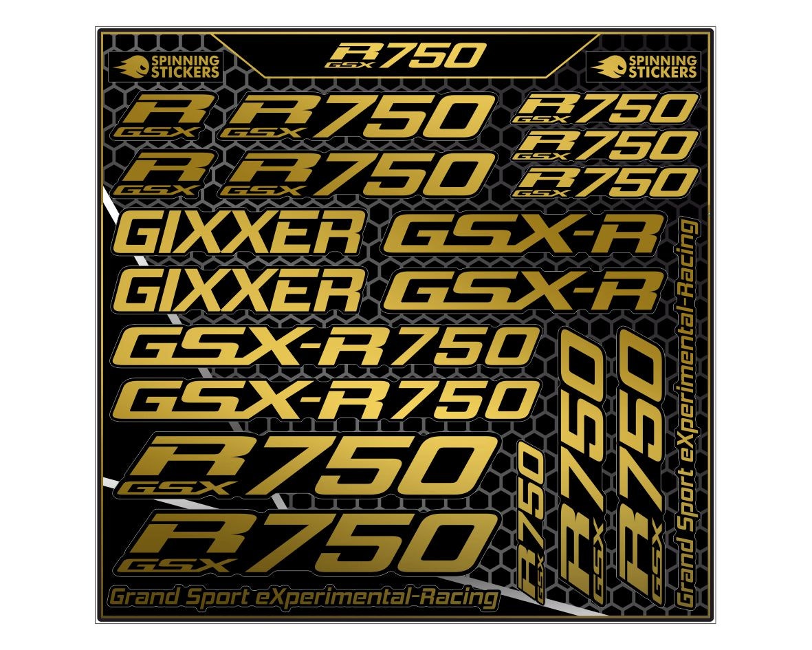 Suzuki GSXR 750 stickerset