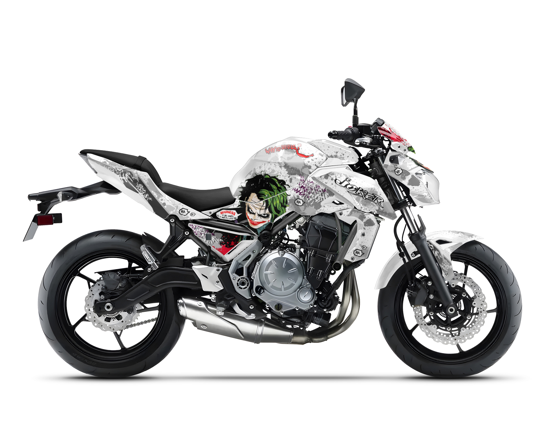 Kawasaki Z650 Graphics Kit - "Joker" 2017-2022