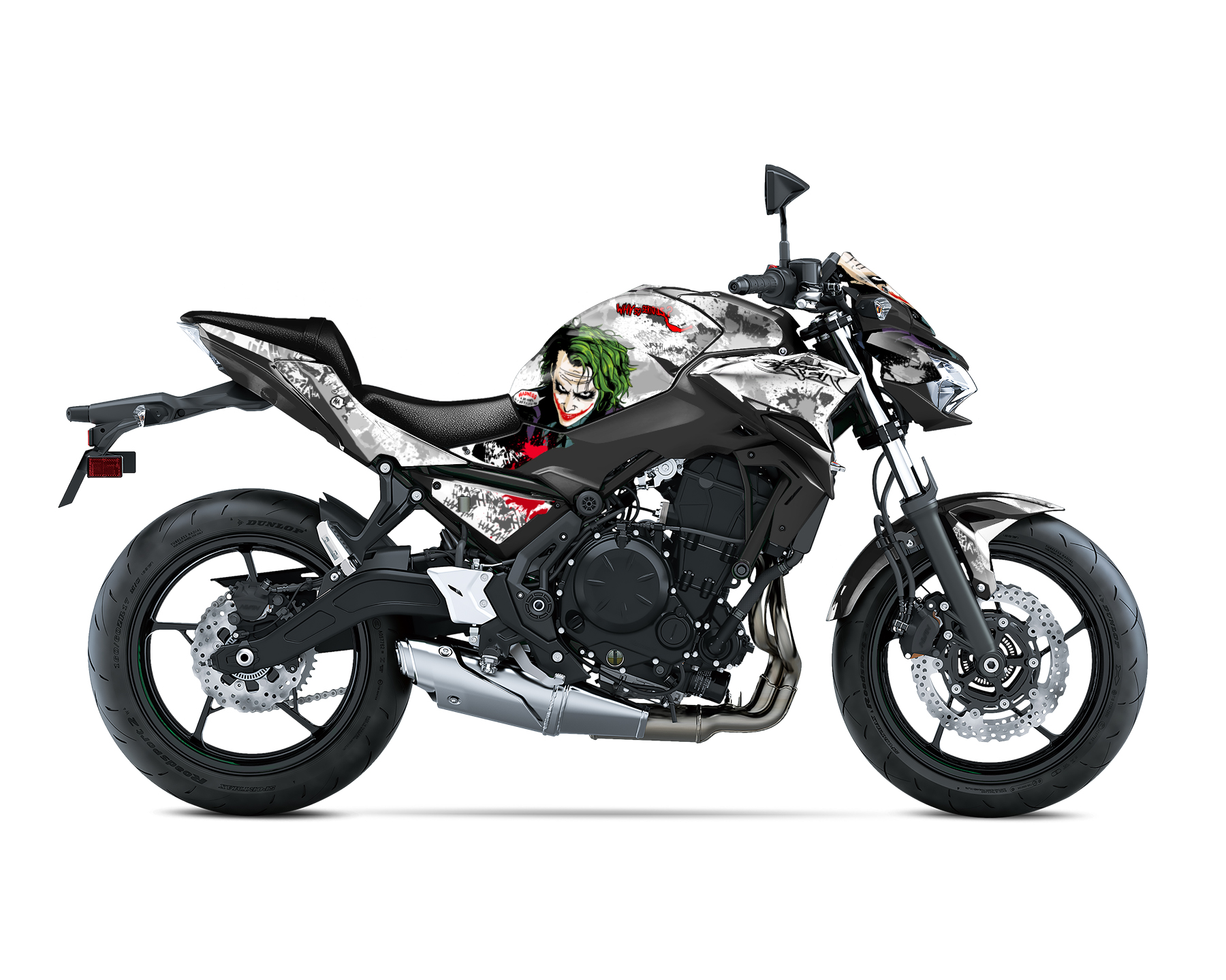 Kawasaki Z650 Graphics Kit - "Joker" 2017-2022