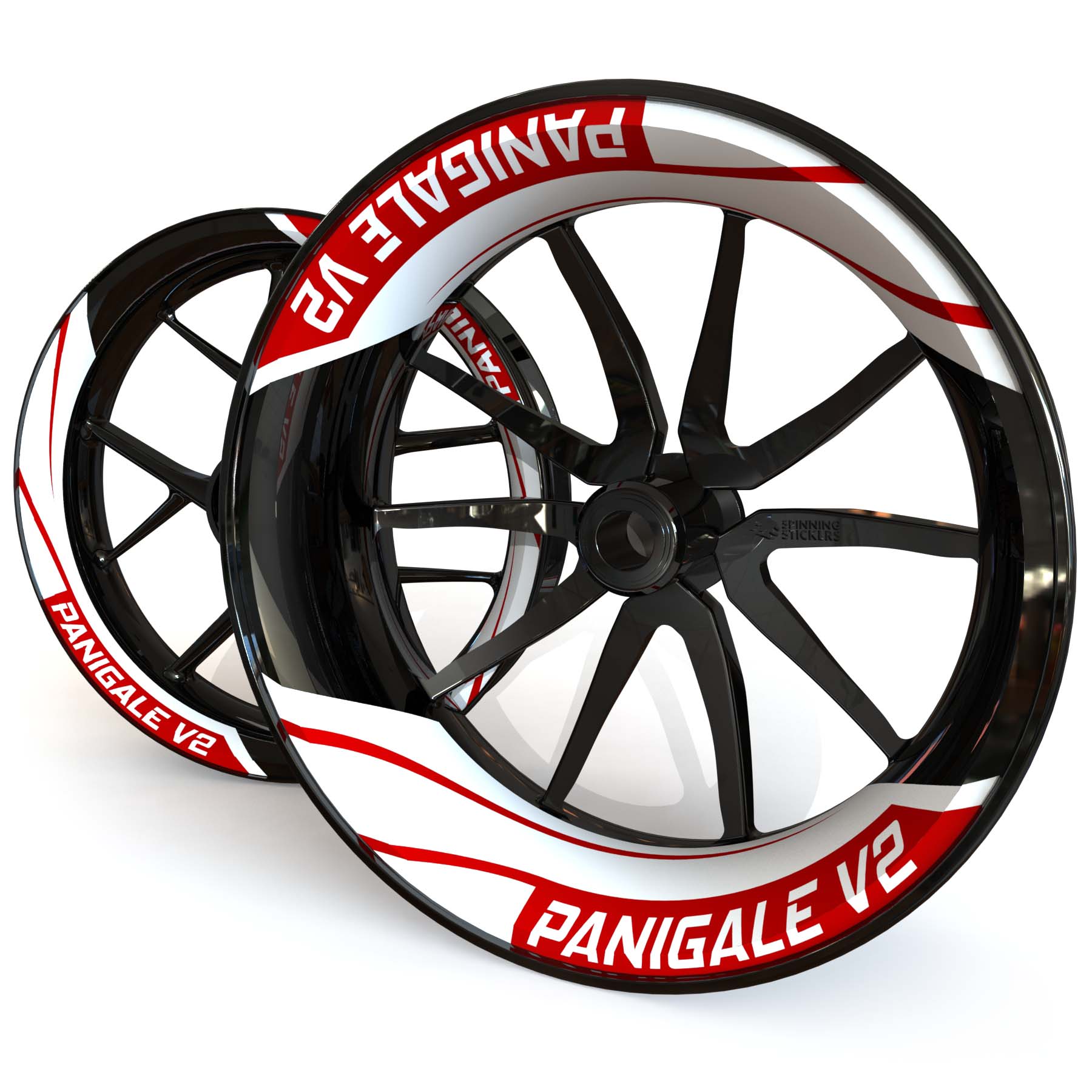 Ducati PANIGALE V2 Wheel Stickers kit - Two Piece Design