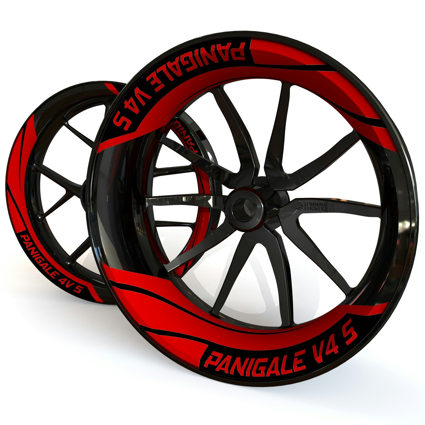 Stickers de jantes Ducati Panigale V4 S - Design en deux pièces