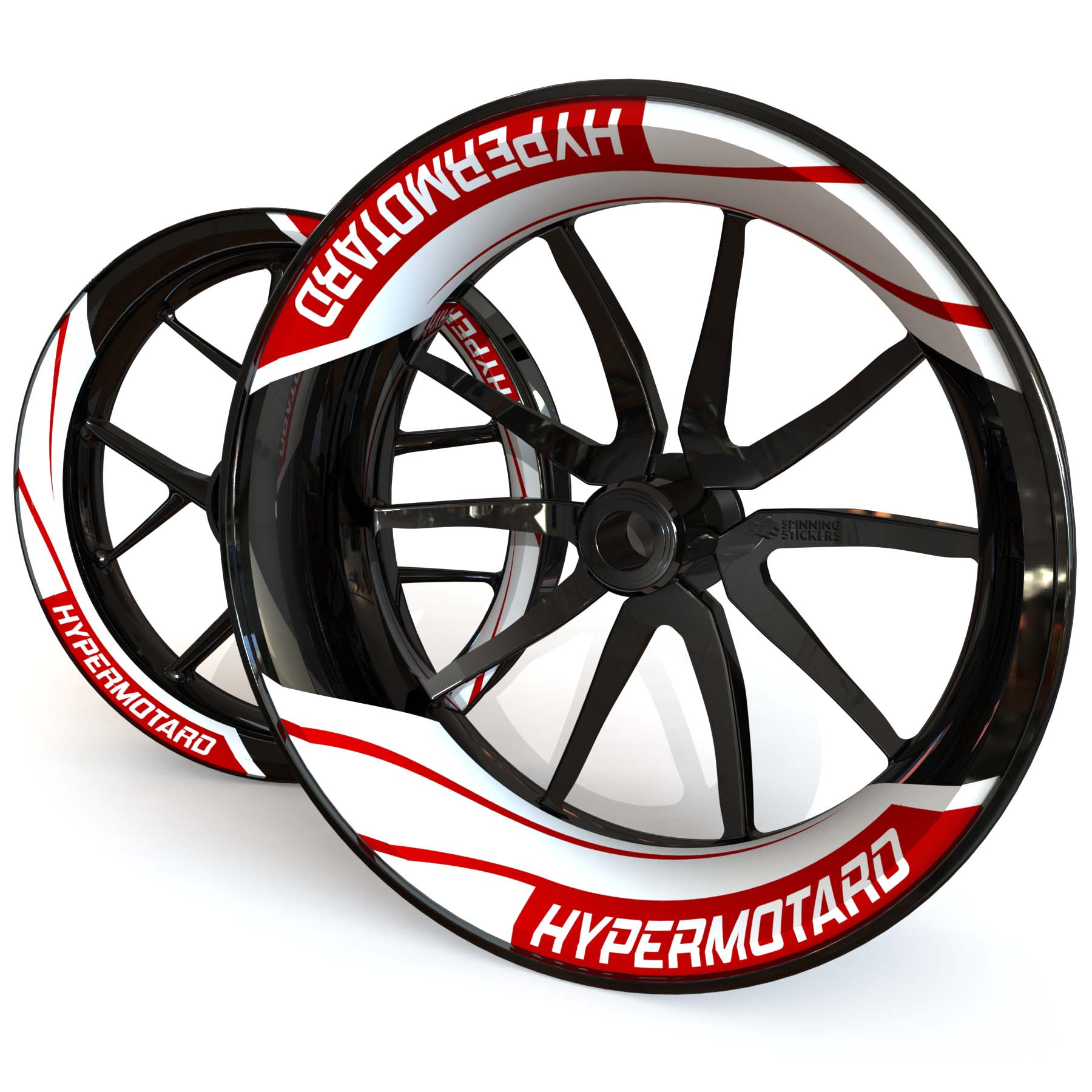 Ducati Hypermotard Wheel Stickers kit - Two Piece Design