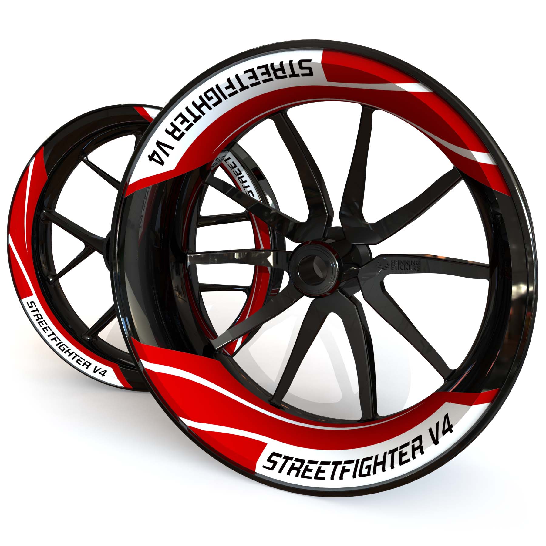 Ducati Streetfighter V4 Wheel Stickers kit - Two Piece Design
