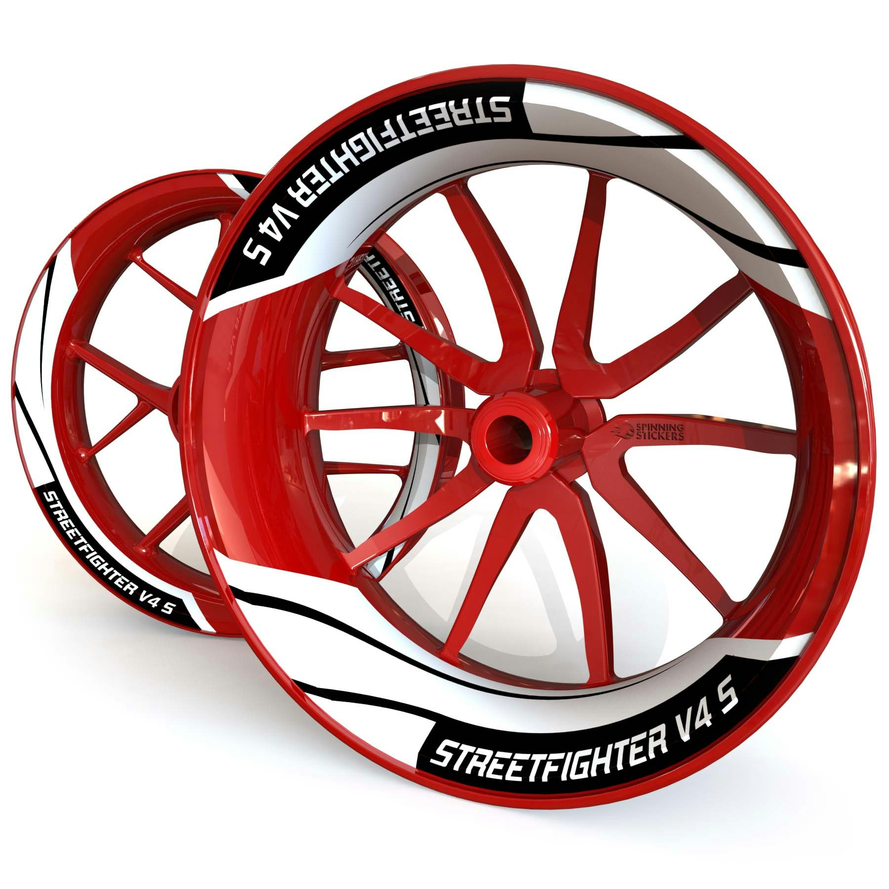 Ducati Streetfighter V4S Wheel Stickers kit - Two Piece Design