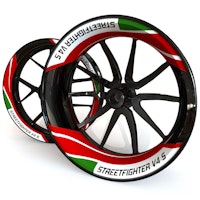 Streetfighter V4S Wheel Stickers - "Tritone"