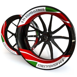 Ducati Streetfighter V4S Velg stickers - tweedelig ontwerp