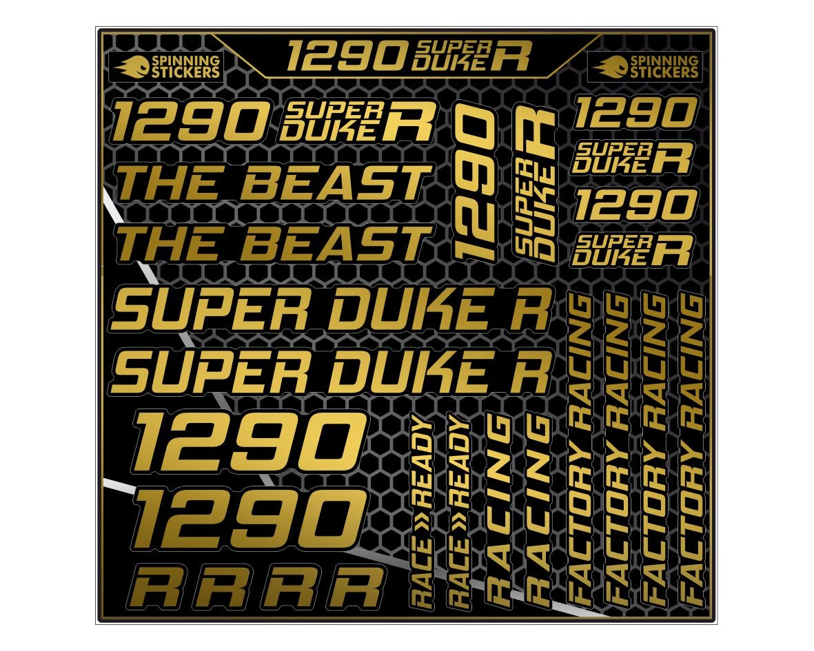 1290 Super Duke R Stickerset