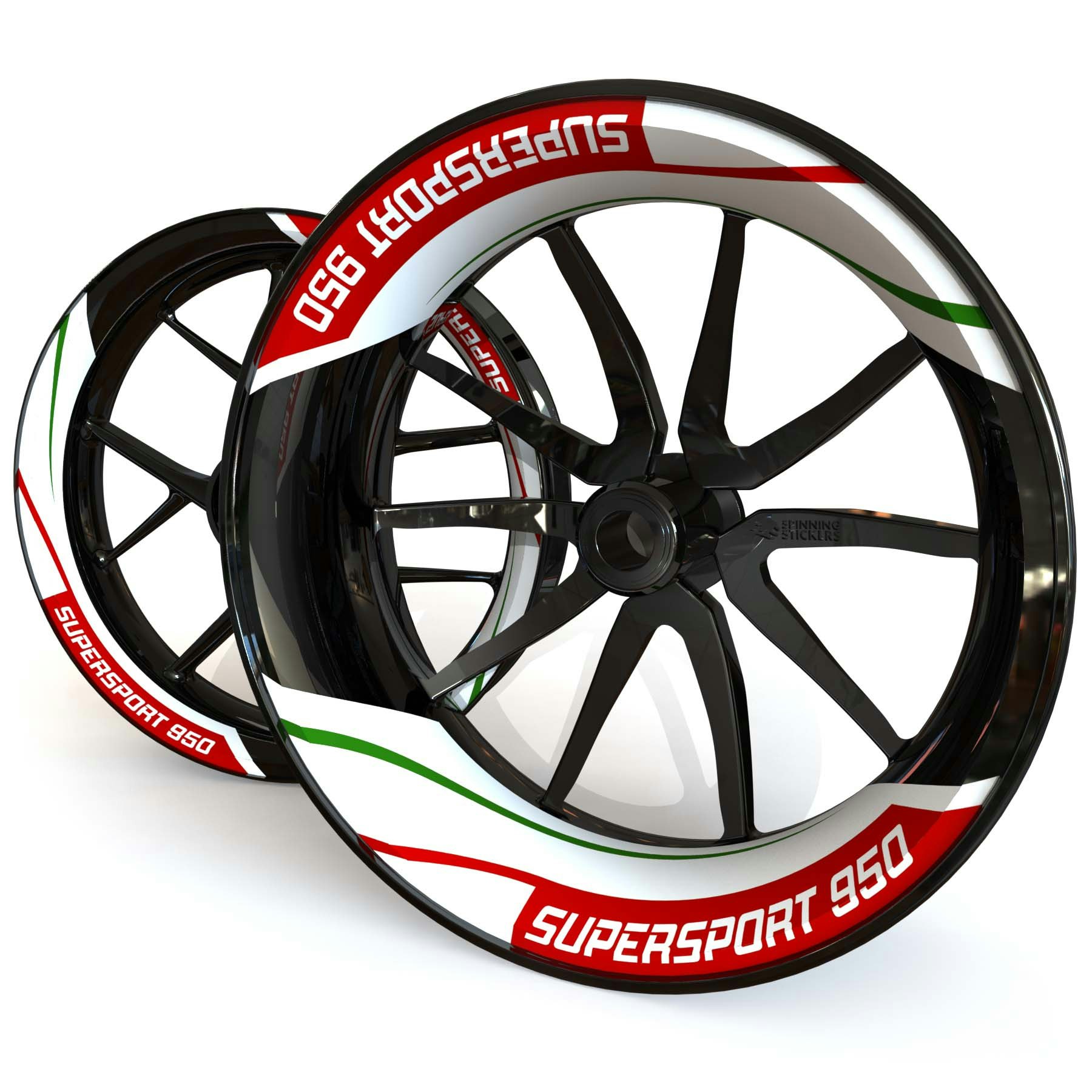 Adhesivos para ruedas Ducati SuperSport 950 - Diseño de dos piezas