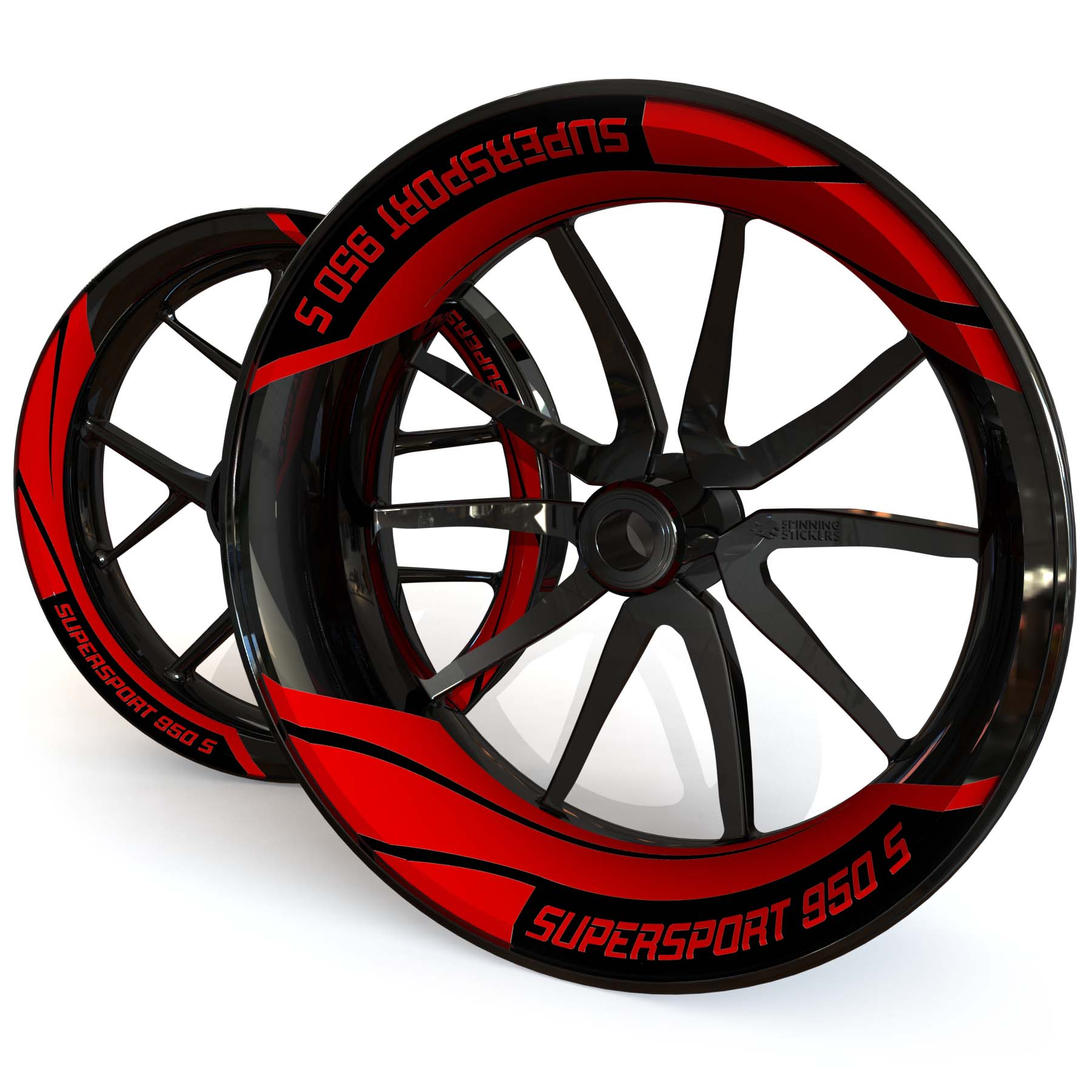 Ducati SuperSport 950 S Wheel Stickers kit - Two Piece Design