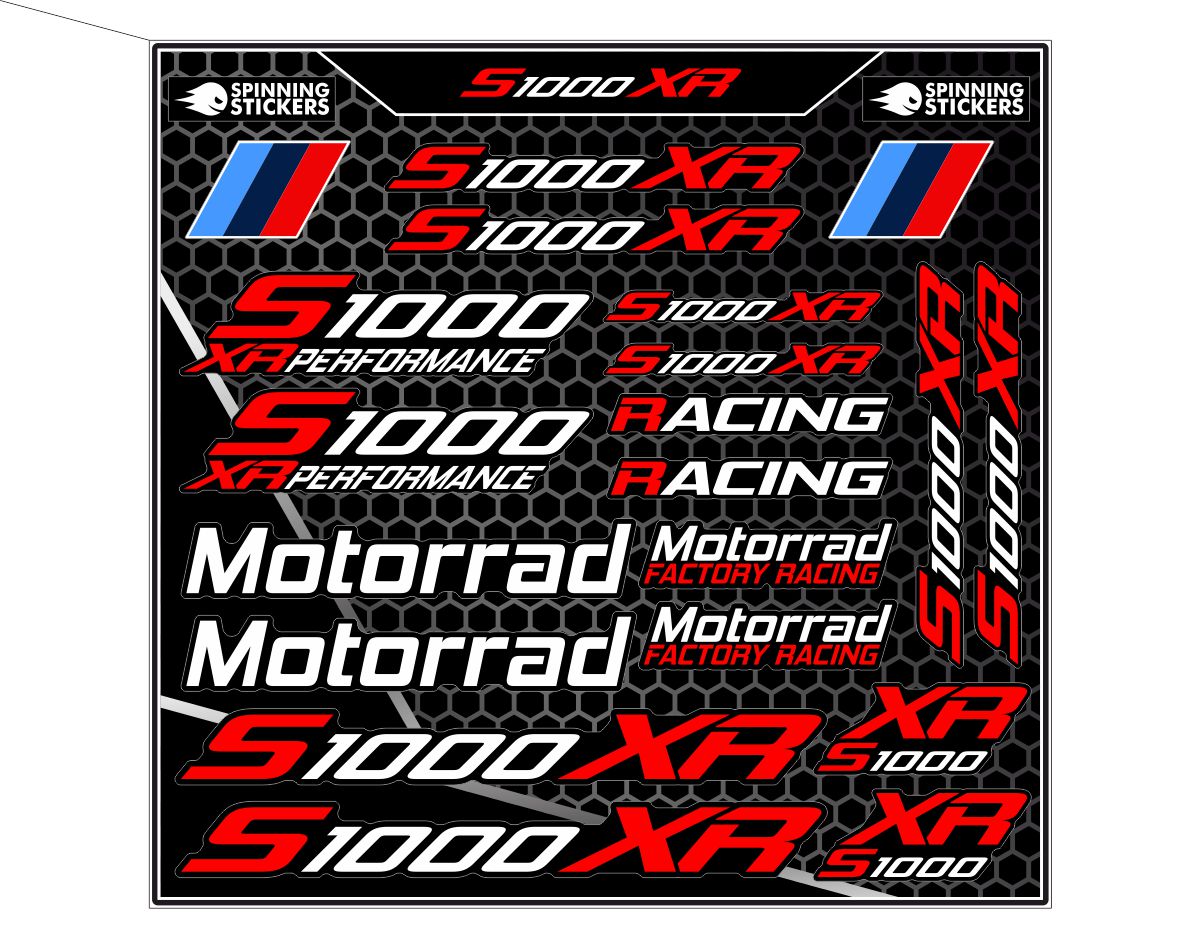 Kit d'autocollants BMW S1000XR - SpinningStickers