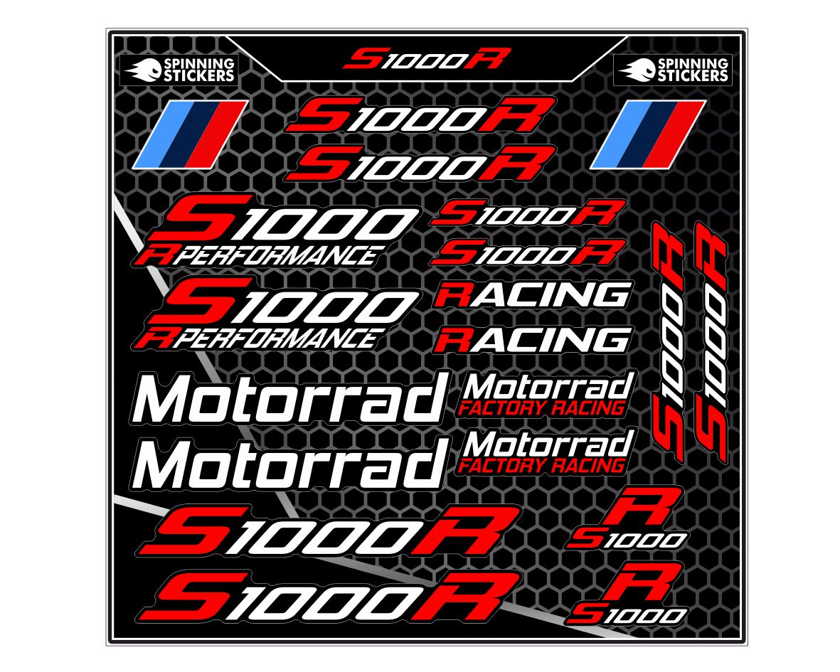BMW S1000R sticker kit