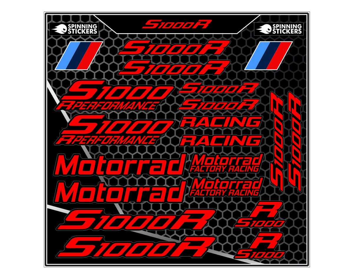 BMW S1000R Stickerset