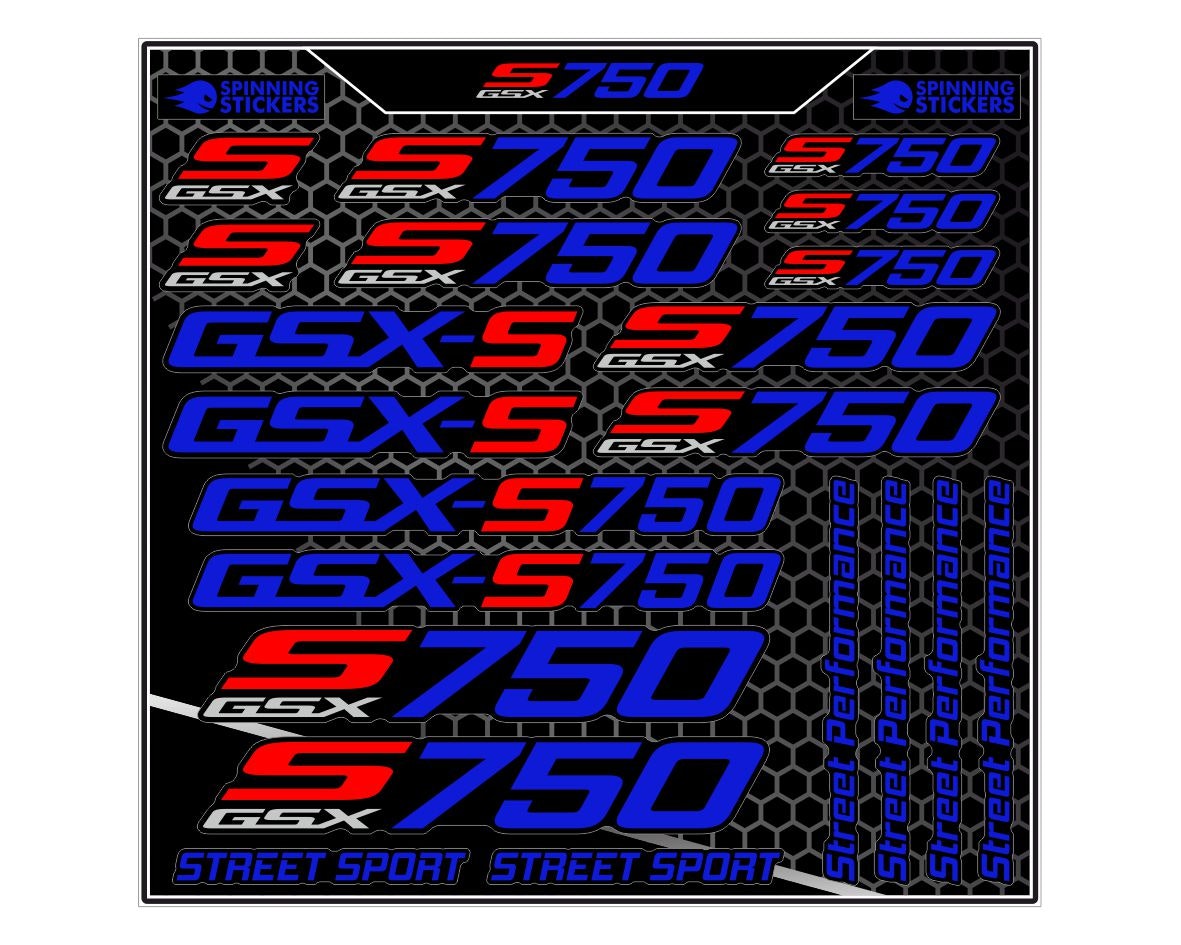 Suzuki GSXS 750 Stickerset