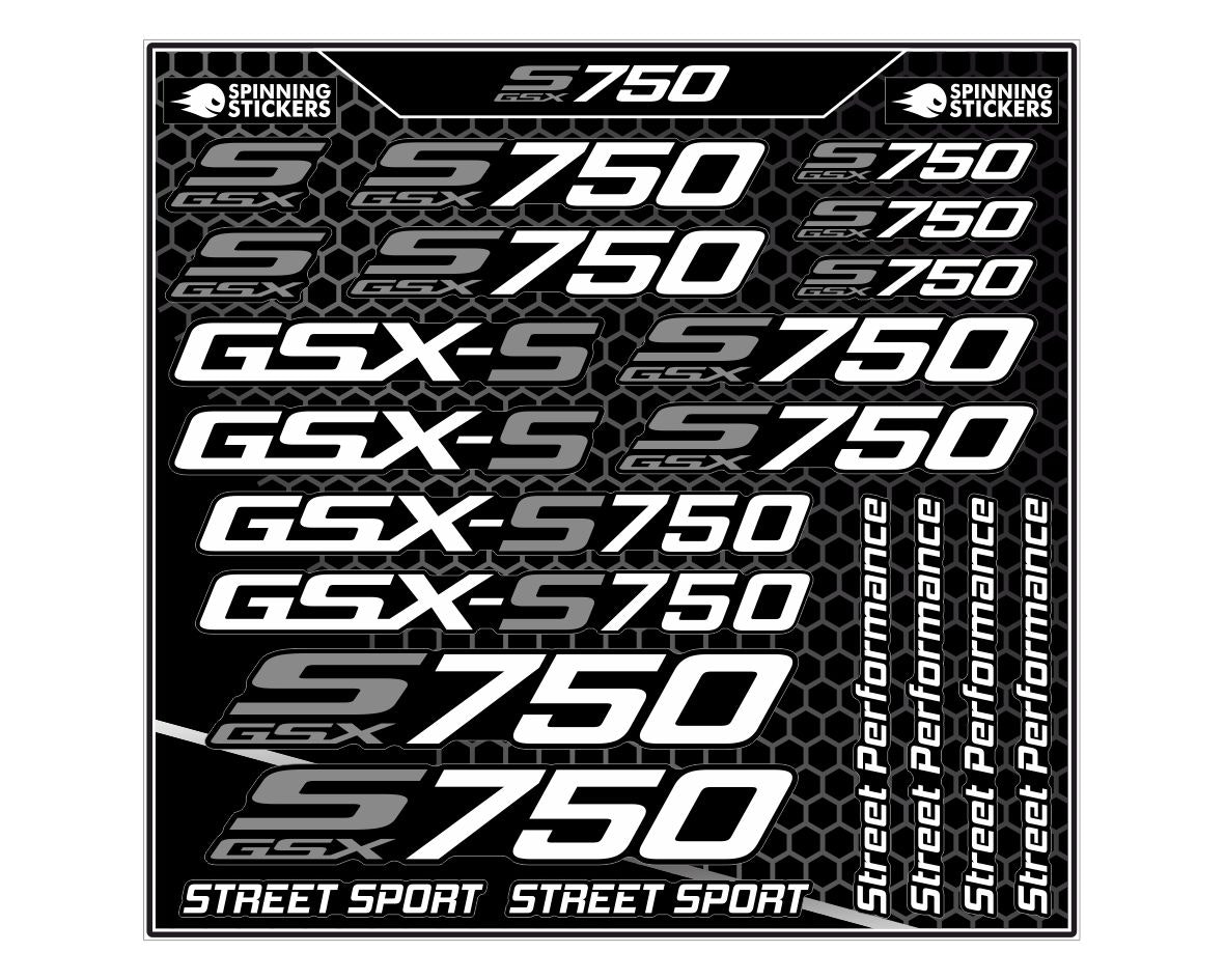 Suzuki GSXS 750 Stickerset