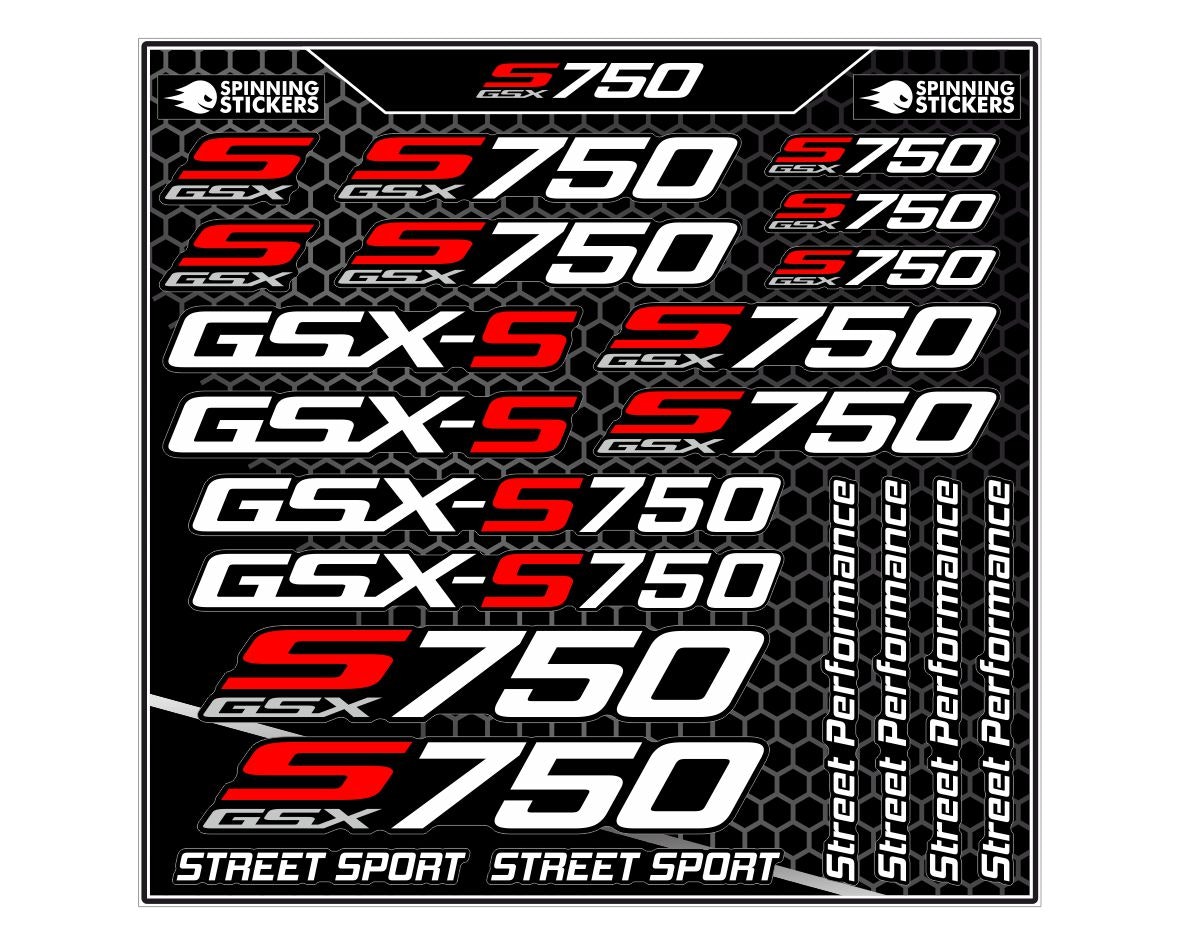 Suzuki GSXS 750 Stickerset