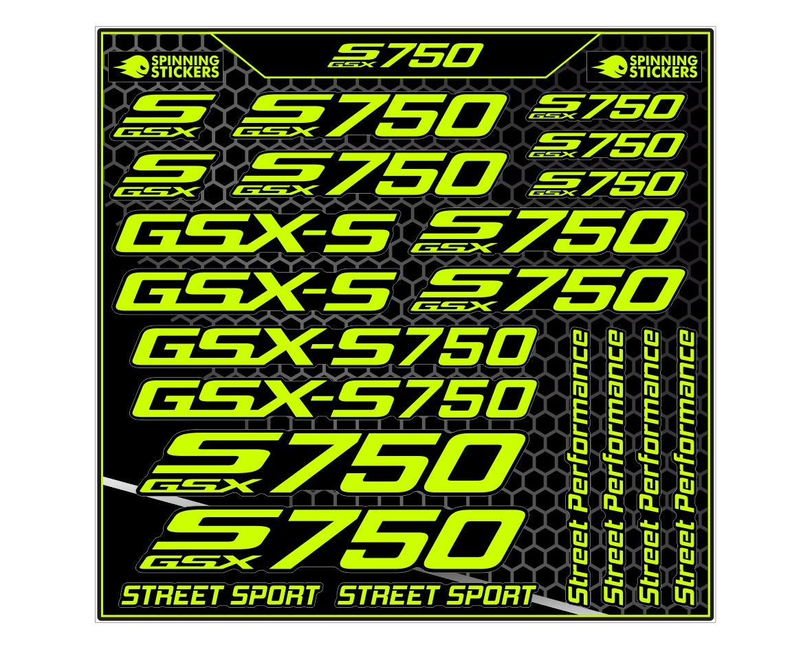 Suzuki GSXS 750 Stickerset