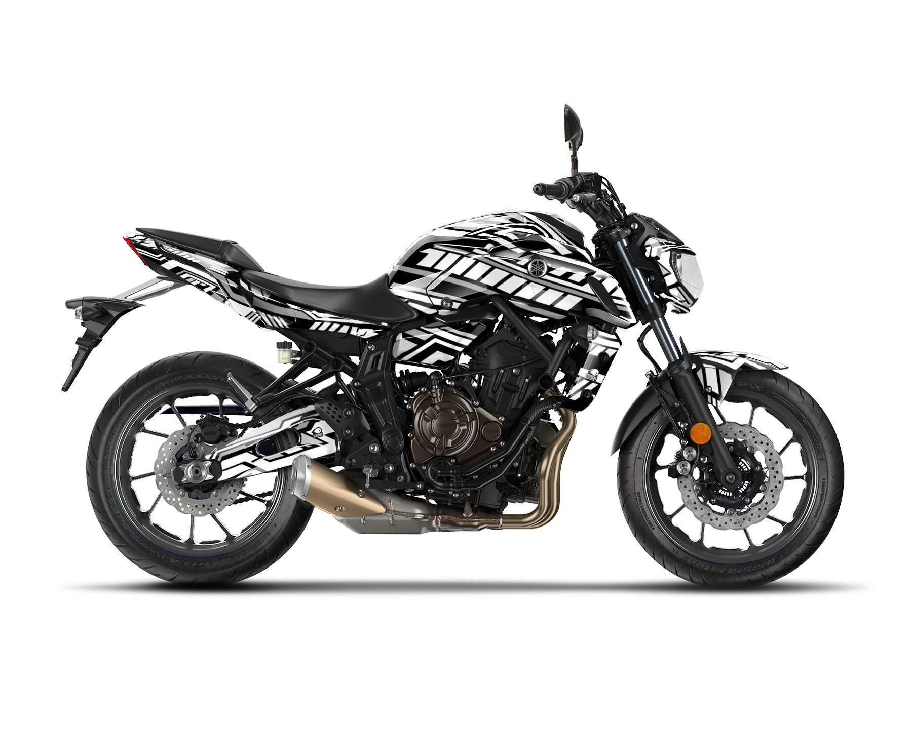 Yamaha MT 07 Graphics Kit - "Steel Stripes" 2014-2023