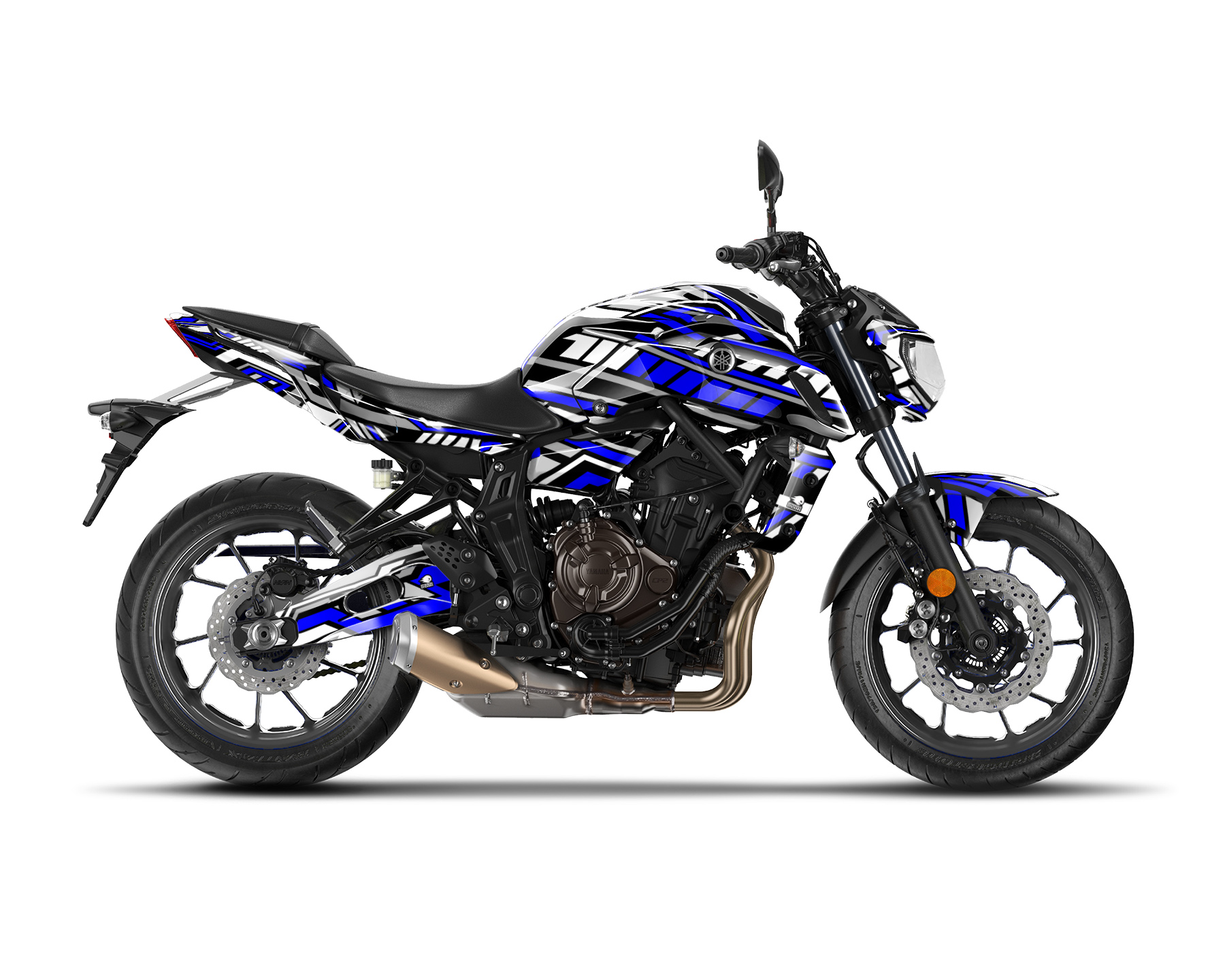 Yamaha MT 07 Graphics Kit - "Steel Stripes" 2014-2023