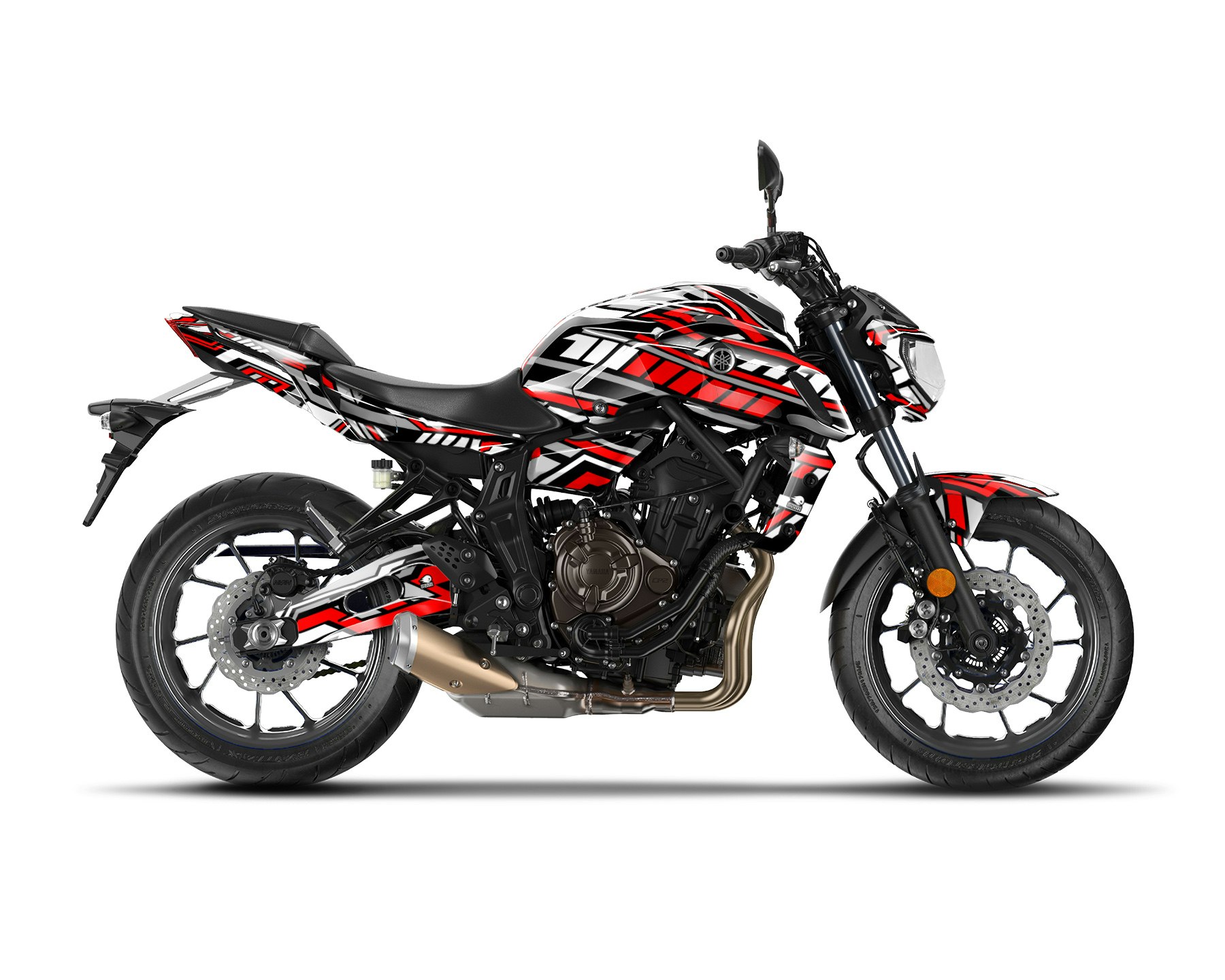 Yamaha MT 07 Dekalkit - "Steel Stripes" 2014-2023