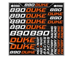 890 Duke Aufklebersatz
