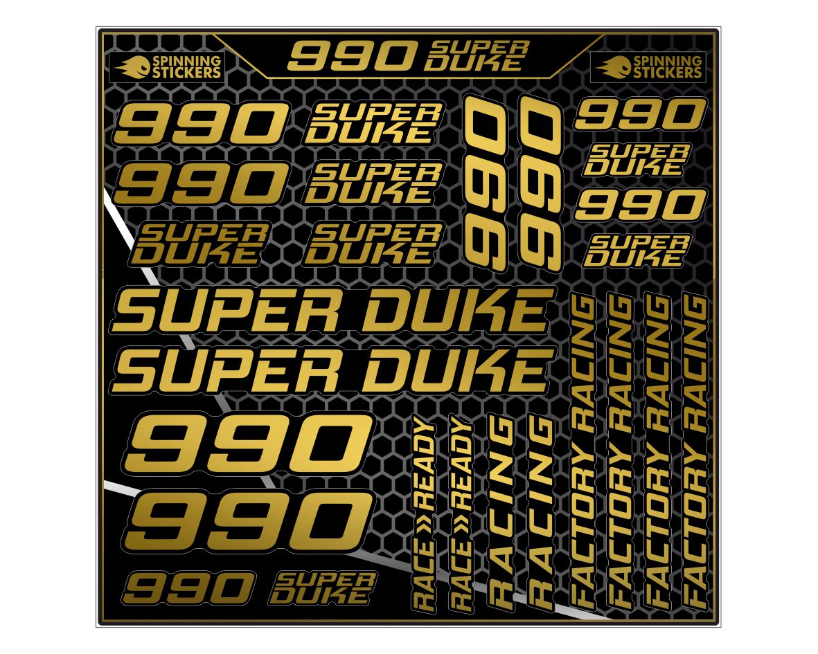 KTM 990 Super Duke sticker kit
