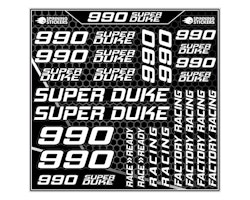 990 Super Duke Stickerset