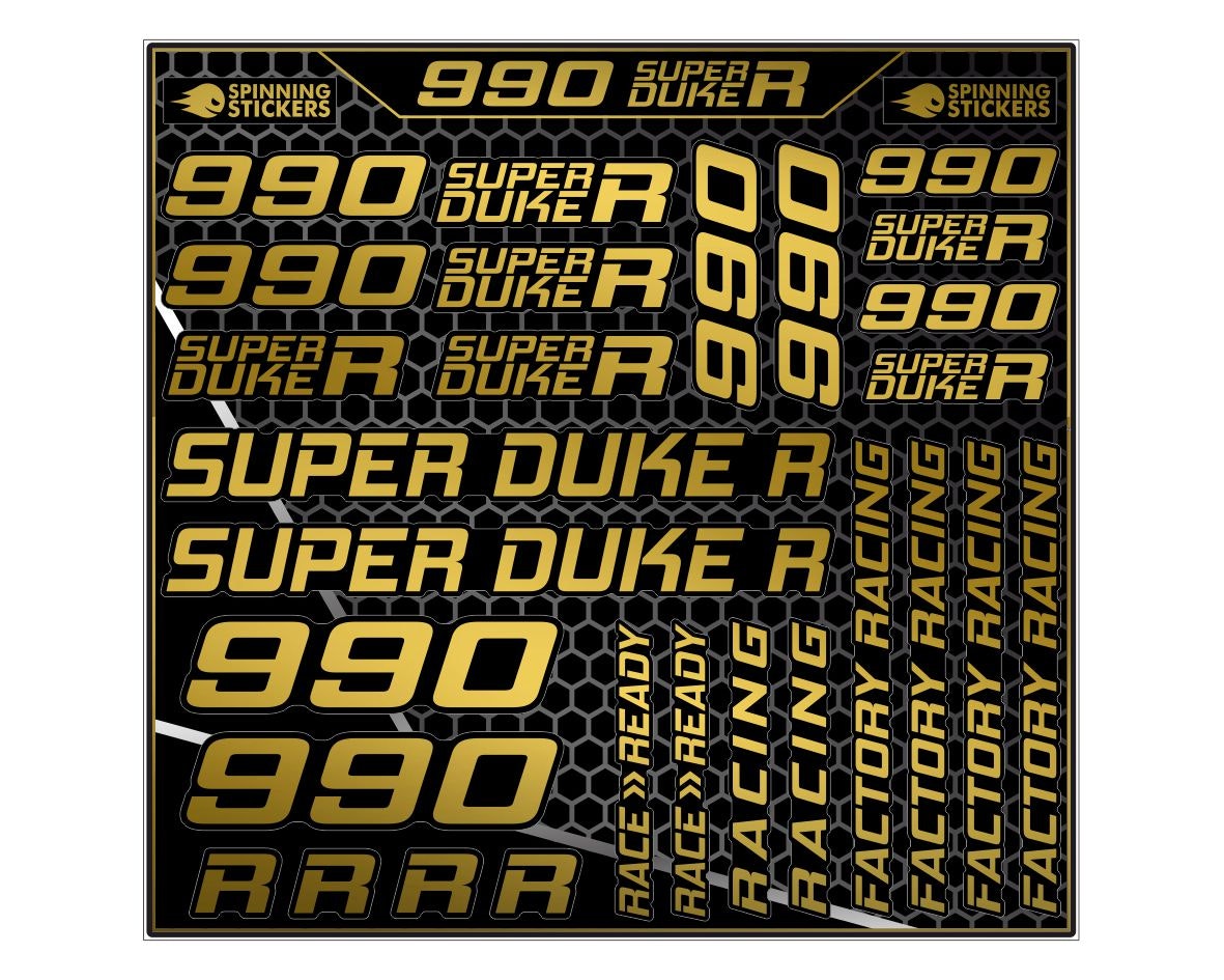 990 Super Duke R sticker kit