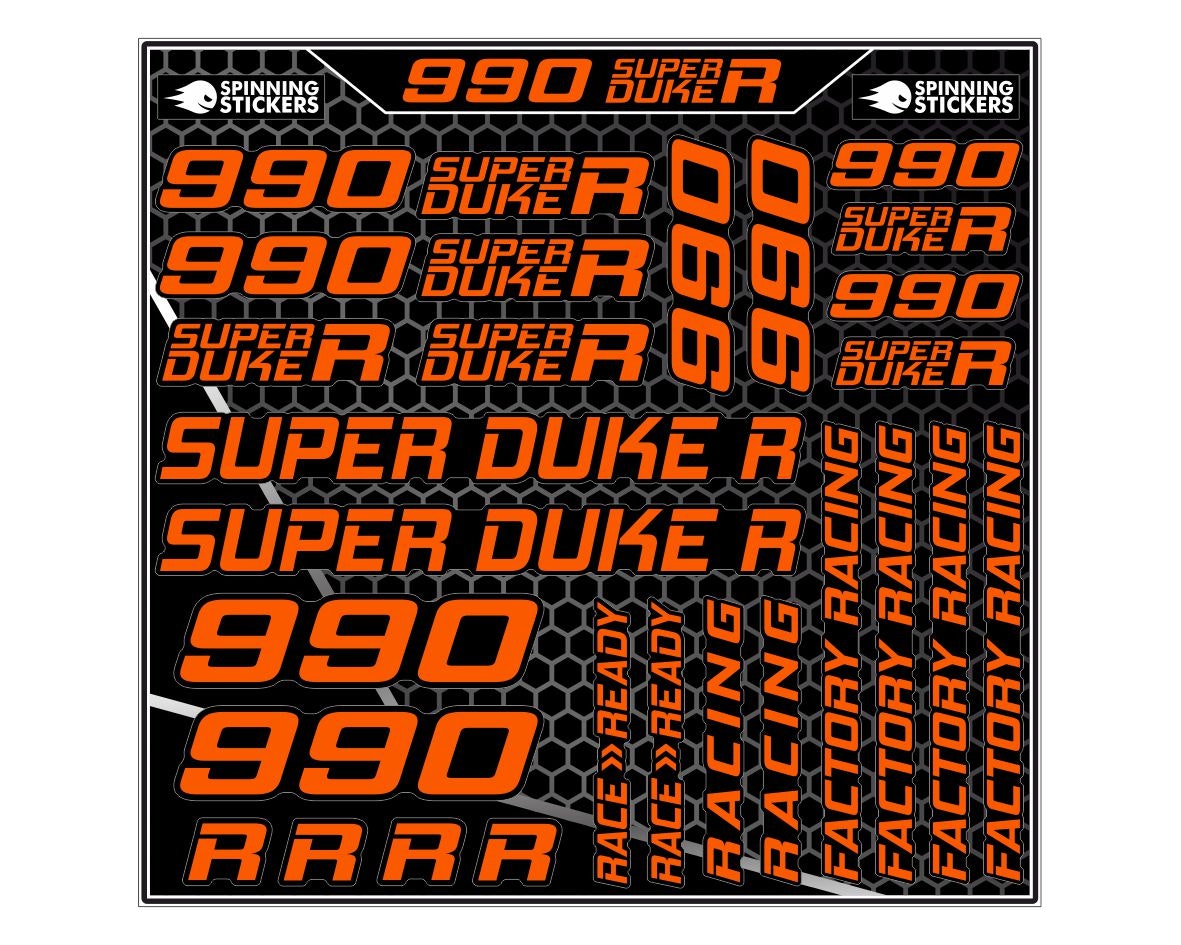 990 Super Duke R Stickerset